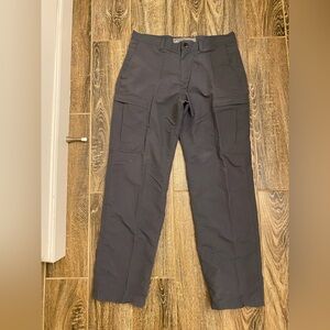 REI Co-op Mens Hiking Cargo Pants 32x32 Gray Nylon Stretch Lightweight Outdoor